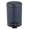 WENKO Leman Cosmetic Pedal Bin 3 L Dark Blue