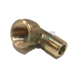EDGE INDUSTRIAL Forged Brass 90 Degree REDUCING Street Elbow 1/2" Female NPT X 3/8" Male NPT Fuel/AIR/Water/Oil/Gas WOG (Qty 01)