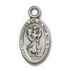 Bliss Sterling Silver Saint Christopher Catholic Medal Pendant Necklace 18"