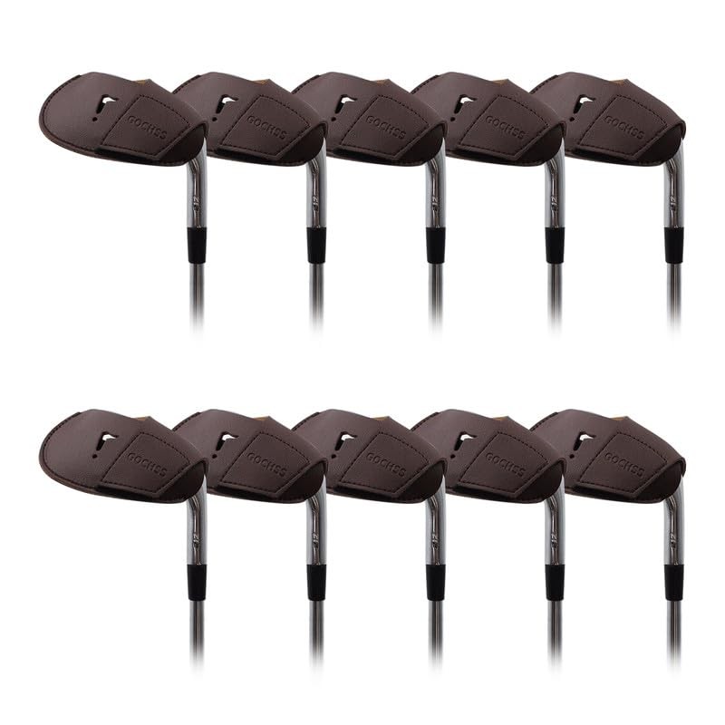 GOCHSS I Golf Iron Head Covers 10 Pcs PU Fit