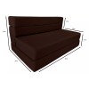 Danfuton Twin Lounger Folding Foam Mattress, Portable Sofa Bed Sit