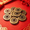 12 Pcs Chinese Feng Shui Coins Brass 1.1 Inch I