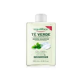 Equilibra Hair Dermo Cleansing Shampoo, Hyaluronic Green Tea, Normal and Oily Hair with Cleansing Effect, with Green Tea Extract, Hyaluronic Acid, Bergamot Extract, 265 ml