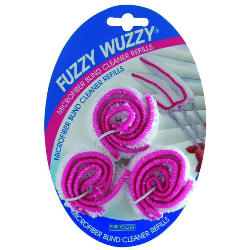 Evriholder Microfiber Cleaner Blind Duster, White and Pink