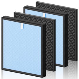 Ycwarmxx HSP001 True HEPA Filter Replacements Compatible with HATHASPACE Air Purifier Filters HSP001,4-Stage Air Purifier Filter with Activated Carbon,2 Set