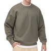 THE GYM PEOPLE Men's Fleece Crewneck Sweatshirt Thick Loose fit