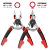 Powerbuilt Snap Ring Pliers with Combination Internal External Switch, Reversible,