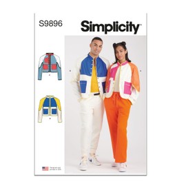 SIMPLICITY SS9896A Unisex Jacket in Two Lengths A (XS-S-M-L-XL-XXL)