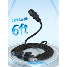 XWNV AC Power Cord Cable Compatible with BLUETTI AC180P AC60P AC70P AC2P Portable Power Station