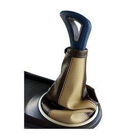 GKC206BB - Leather Gear Stick Cuff Brown, Beige