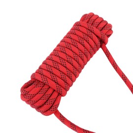 Dilwe Cuerda de Escalada, Cuerda de Escalada de 12 mm eavy Duty Paracord Panchute Corad Lanyard con mosquetón(10M)