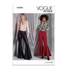 Vogue Misses' Bell Bottom Pants Sewing Pattern Kit, Design Code