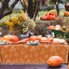 Guzbewu Fall Plastic Tablecloth,3pcs Thanksgiving Fall Pumpkin Tablecloth Waterproof Rectangle