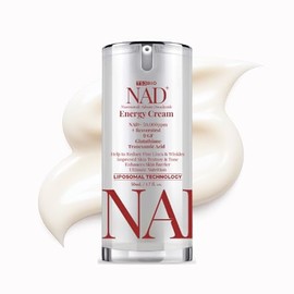 Crema revitalizante energética NAD+ - Hidratante diario premium con NAD+ 50,000PPM, resveratrol y complejo de 9 factores de crecimiento