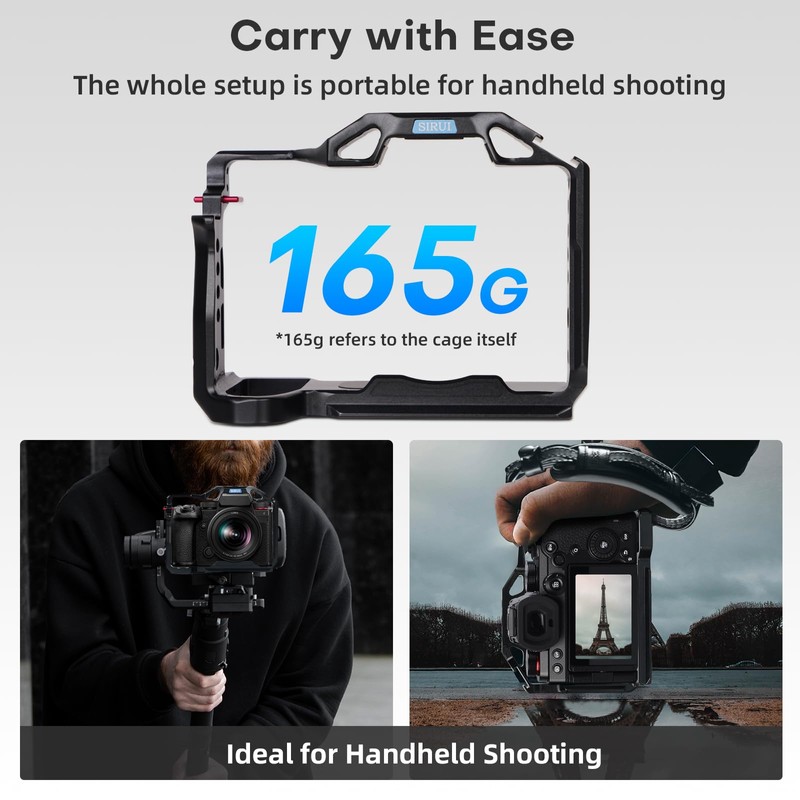 SIRUI Camera Cage for Panasonic Lumix S5II/S5IIX, Arca-Swiss Compatible, Camera