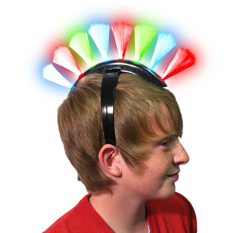 The Glow Company Light Up Flashing Punk Hair Mohawk (1