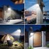 2-Pack 50W Solar Flood Light Outdoor Waterproof, 15000LM 6500K LED