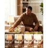 Cordless Table Lamp Rechargeable Touch Gold Mini Small Lamp Adjustable