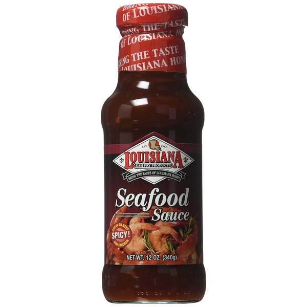 Louisiana Cajun Style Seafood Sauce, 12-Ounce Bottles (Pack of 12)