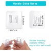 Unbranded 50pcs Double Sided Transparent Wall Adhesive Hooks for Hanging