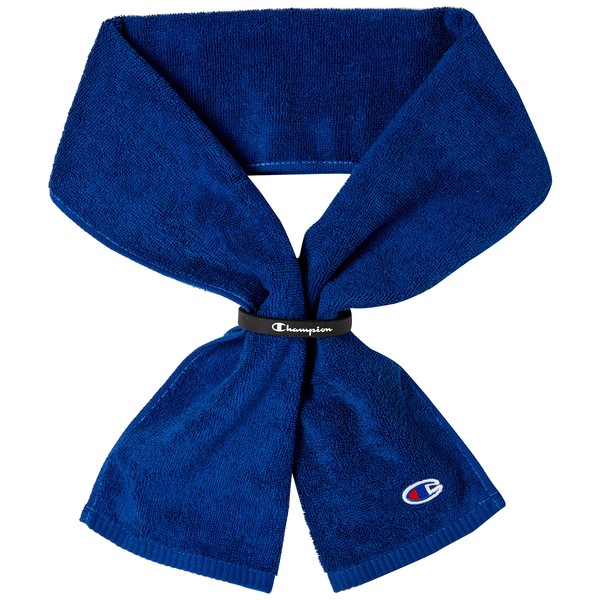 Champion 5065006600 Scarf Towel, Approx. 7.9 x 39.4 inches (20 x 100 cm), Major Patch, Navy