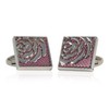 Cuff-Daddy Lavender Rose Cufflinks with Presentation Box