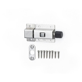 High Logic J-363 Stainless Steel Push Latch, Silver