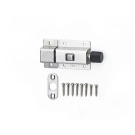 High Logic J-363 Stainless Steel Push Latch, Silver