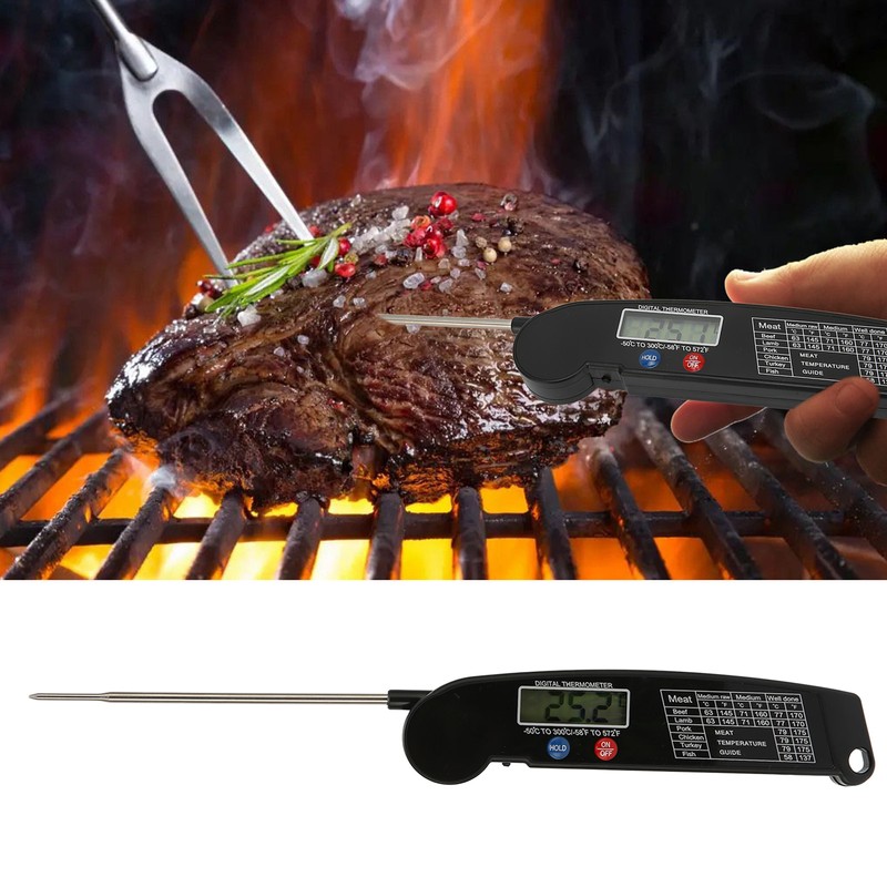Meat Thermometer Multifunction Instant Read Digital BBQ Meat Thermometer for