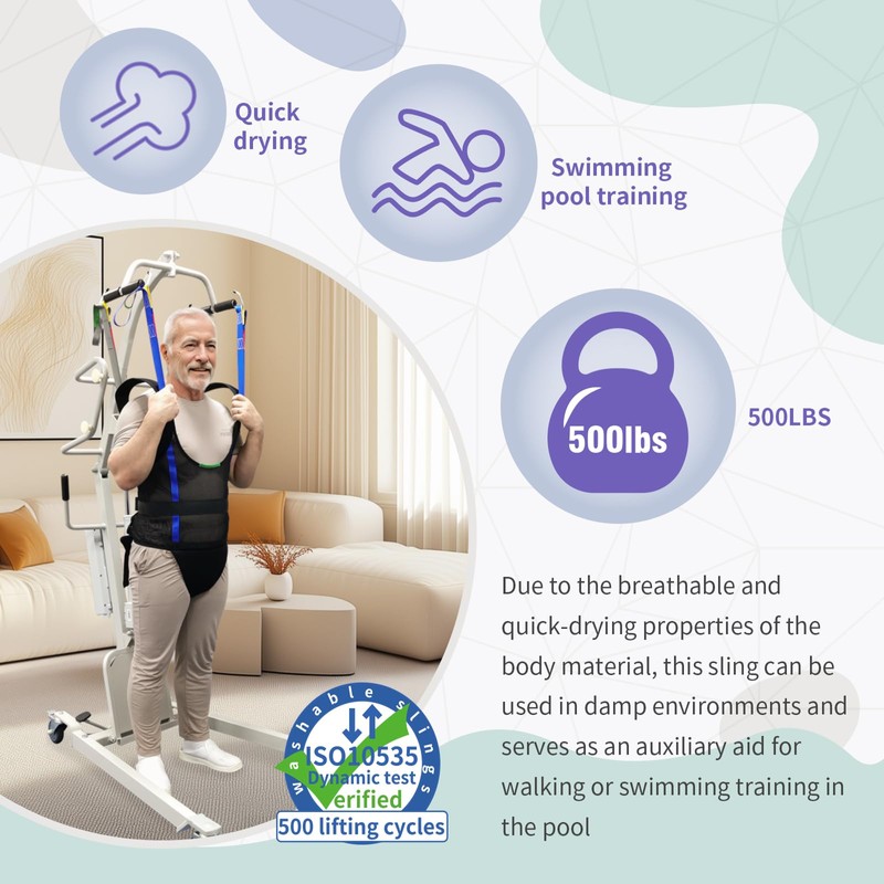 Ehucon Walking Sling for Patient Lift,Transfer Lift Sling for Walking