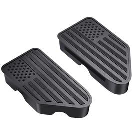 EGOVO Stake Pocket Covers for 2014-2018 GMC Sierra 1500,Chevy Silverado 1500/2500/2500HD/3500 Truck Bed Rail Stake Pocket Caps, Odd Shaped Hole Plugs Caps 2PCS