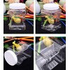 LAWEI 6 Pack Square Plastic Jars with Lids - 30