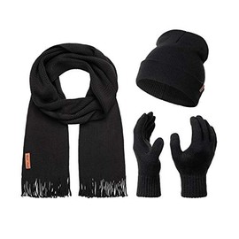 Rock Creek winter hat scarf glove set U-100 - black