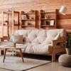 Cinnvoice 2 Pcs Solid Wood Wall Shelf 3-Tier Rustic Floating