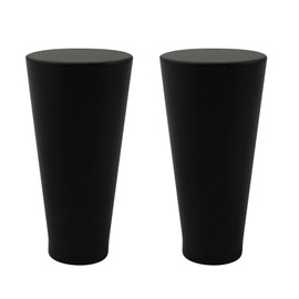 Urbanest Set of 2 Zario Lamp Finial, 2-inch Tall, Black
