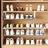 HGZBS Expandable Shoe Rack Organizer - Adjustable Shoe Rack &