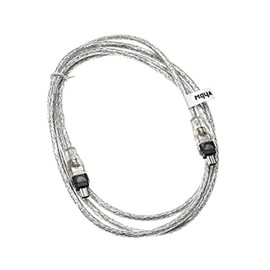 vhbw 2m FIREWIRE-CABLE DATA CABLE 4-4 pin in black