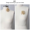 HHQ Beaded Appliques Embellishments Handcrafted Sequin Clothing Accent 3D Lace