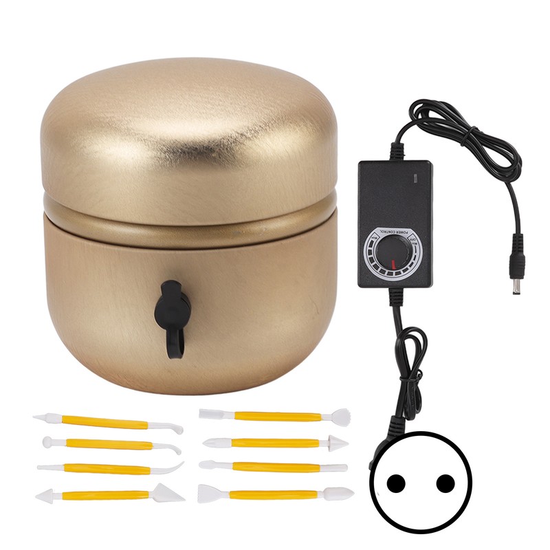 Mini Pottery Wheel Machine Stepless Speed Regulation Portable Gold Pottery