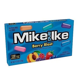 Just Born Mike and Ike Candy, Berry Blast, 4.25oz Theater Box, Pack of 12