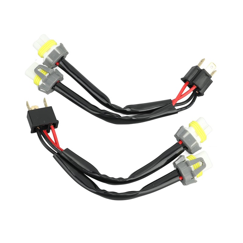 aqxreight Headlight Splitter Wire Male H4 9003 to 9005 9006