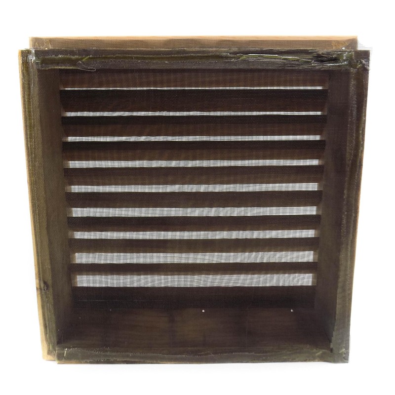 Miller Shingle Square Clear Cedar Vent, Recessed Mount - 18