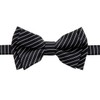 Retreez Stylish Pin Stripes Woven Microfiber Pre-tied Boy's Bow Tie