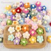Framendino, 60 Pack Crochet Flower Patches Handmade Flowers Embellishments Cute