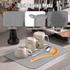 2PCS Microfibre Dish Drying Mats, 2 Pack Absorbent Dish Drainer