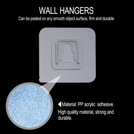 Cabilock 40pcs Snap Fastener Patch Wall Hangers Nail Wall Stickers Non-trace Wall Hooks Nail Buckle Sticker Wall-mounted Buckle Stickers Sticky Buckle for Storage Adhesive Buckle