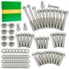 WEICHENGXIN 86pcs Stainless Engine Bolt Screw Kit for YFS200 Blaster