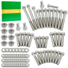 WEICHENGXIN 86pcs Stainless Engine Bolt Screw Kit for YFS200 Blaster 200 1988-2006