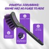 YeewayVeh Pro Tire Cleaning Brush, Gentle Stiff Mixed Bristles,Short Handle