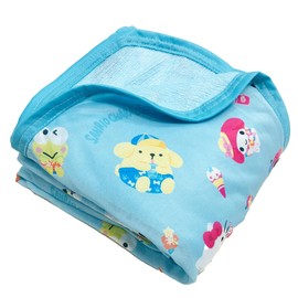 MORIPiLO Sanrio Characters Cinnamoroll, Kromi-chan Goods, Cool, Cute, Soft, Skin Comforter, For Summer, Sanrio Characters, Light Green, 55.1 x 74.8 inches (140 x 190 cm), For Adults and Children